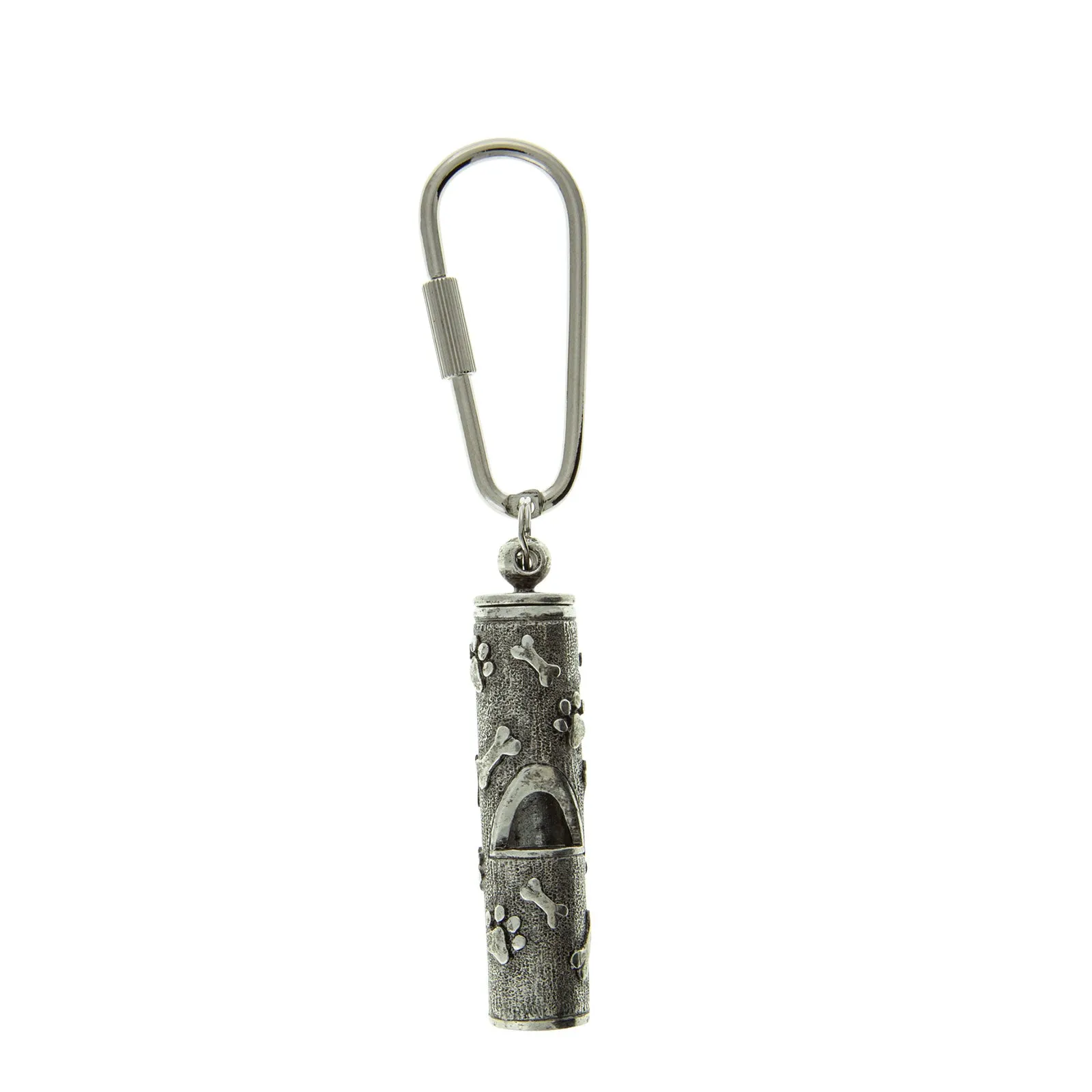 1928 Jewelry&reg; Pewter Paw And Bone Whistle Key Fob