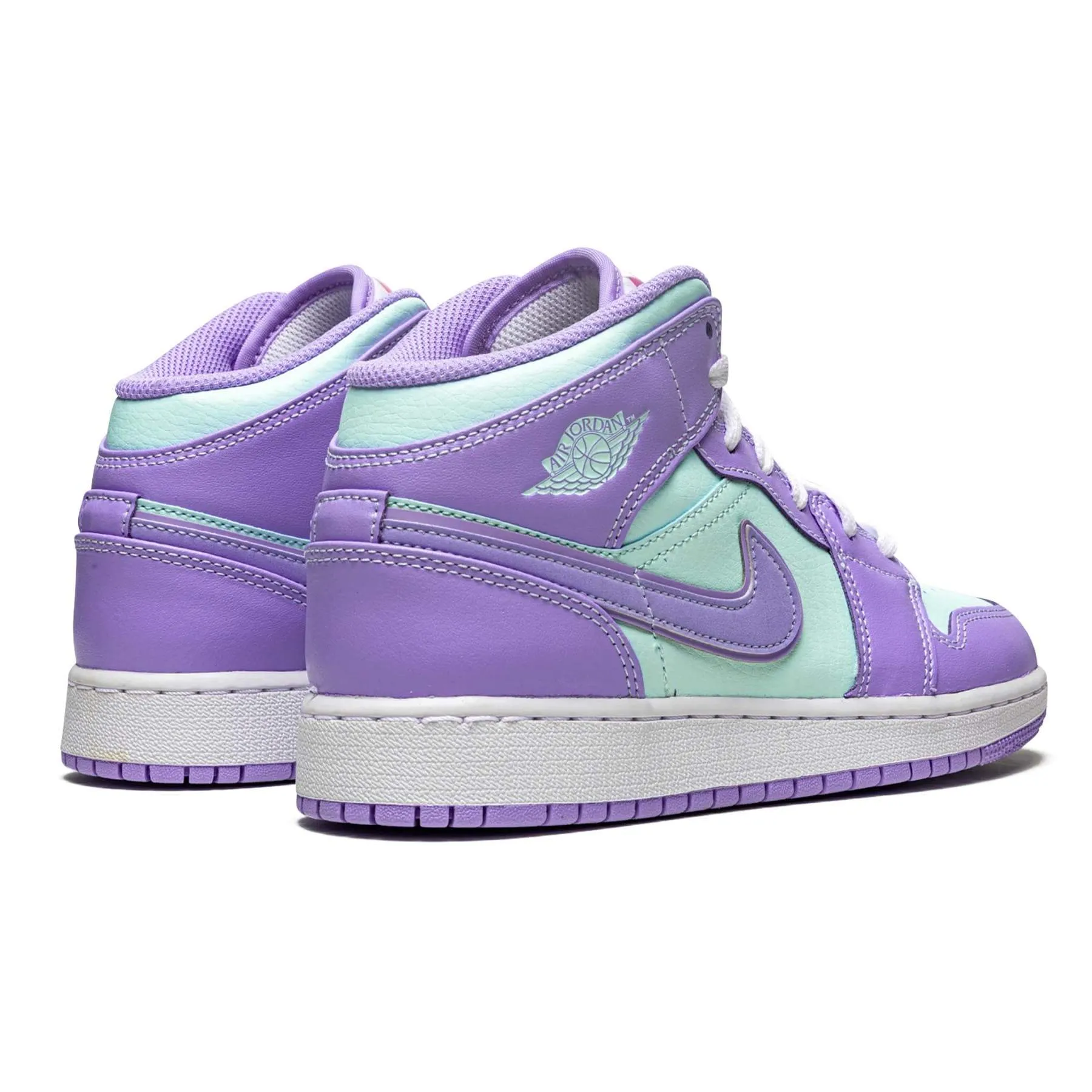 Air Jordan 1 Mid GS 'Purple Aqua'