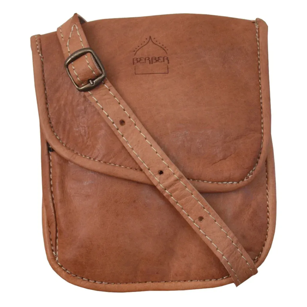 Berber Leather Leather Travel Pouch - Tan