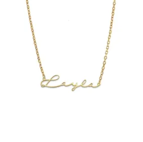 Better Jewelry Signature 14K Gold Name Necklace