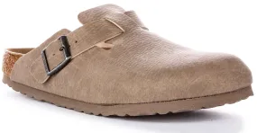 Birkenstock Boston BS In Taupe | Narrow Fit