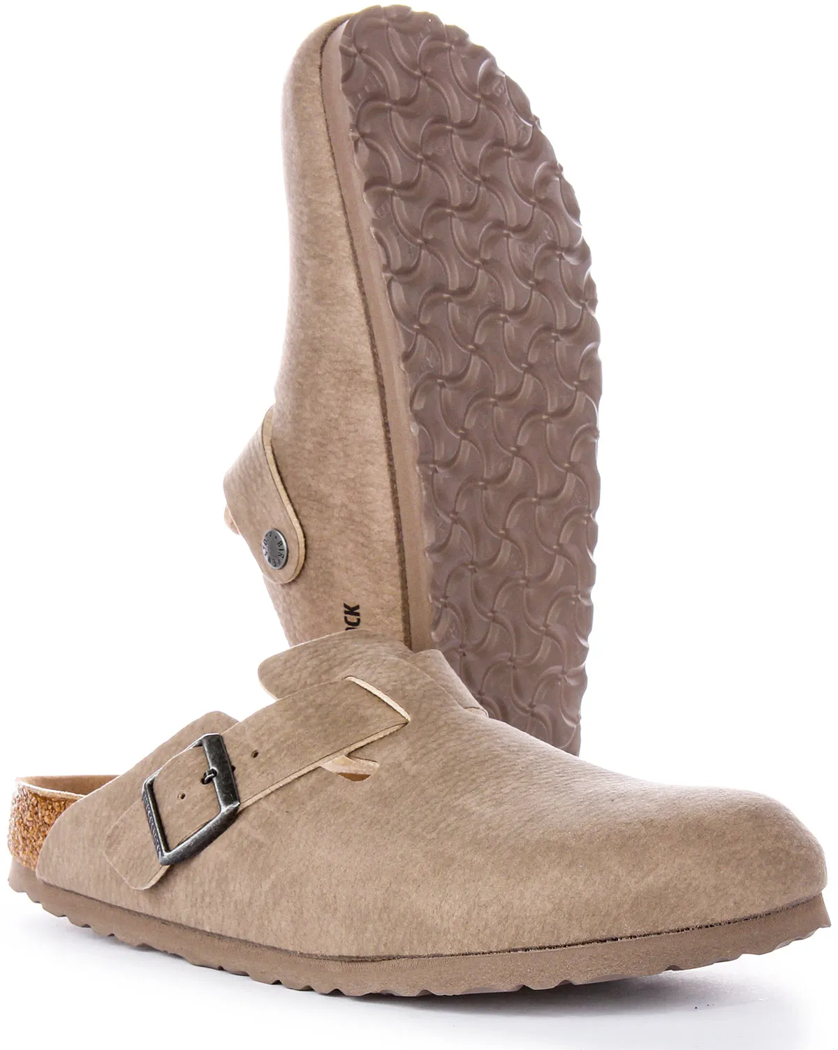 Birkenstock Boston BS In Taupe | Narrow Fit