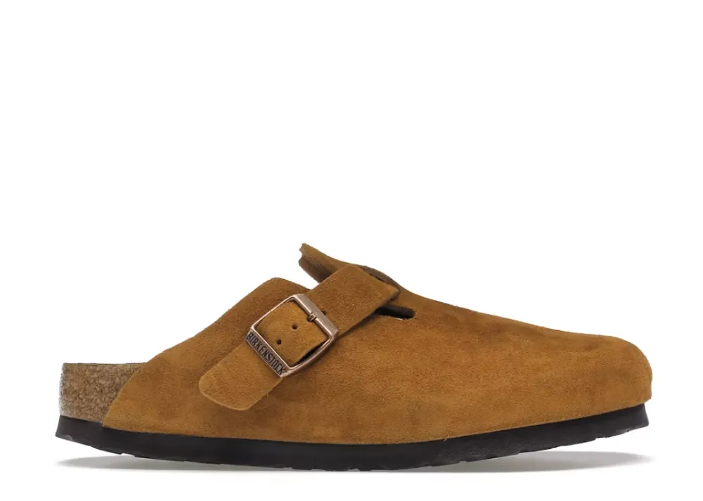 Birkenstock Boston Soft Footbed Suede Mink