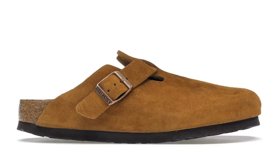 BIRKENSTOCK BOSTON SOFT FOOTBED SUEDE MINK