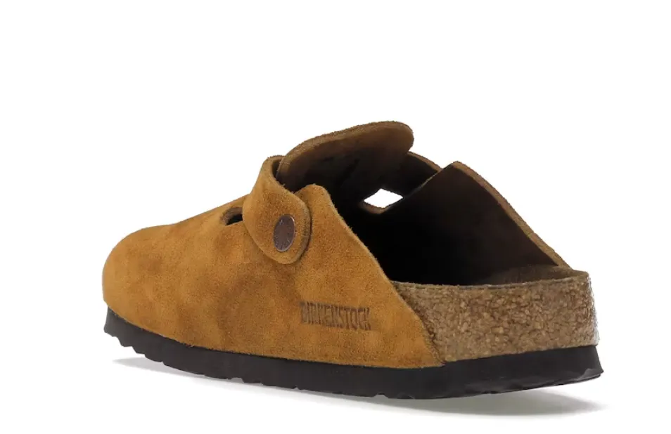 BIRKENSTOCK BOSTON SOFT FOOTBED SUEDE MINK