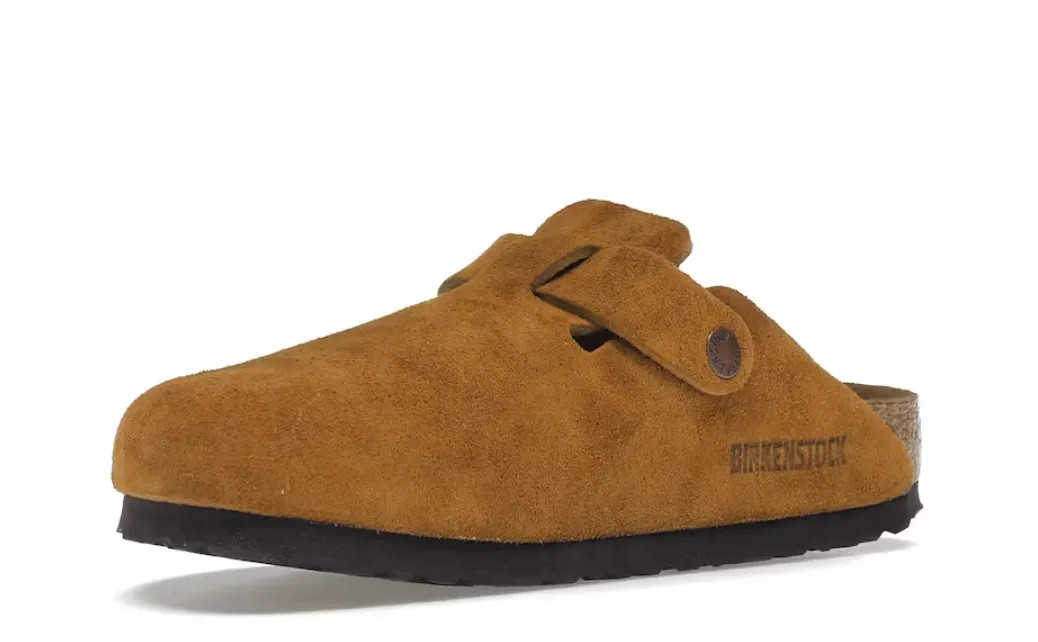 BIRKENSTOCK BOSTON SOFT FOOTBED SUEDE MINK