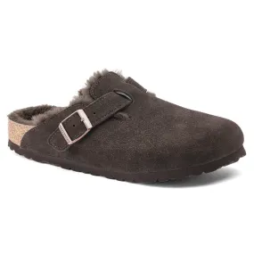 Birkenstock Women's Boston Shearling (Mocha - Regular Fit)