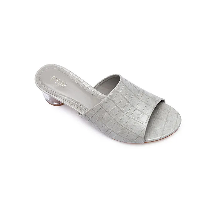 Clear Round Box Heel HL 35