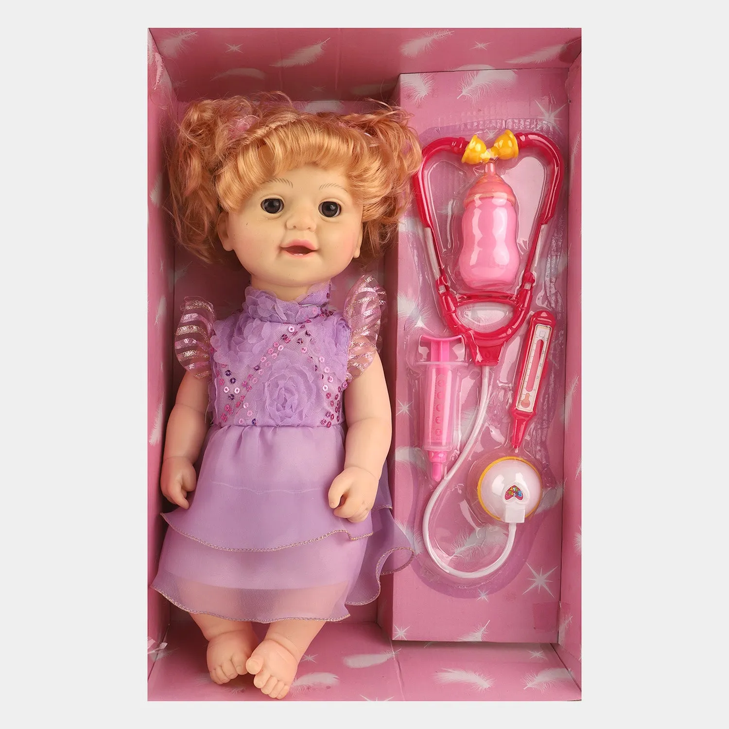 Adorable Lifelike Doll with Doctor Playset Toy