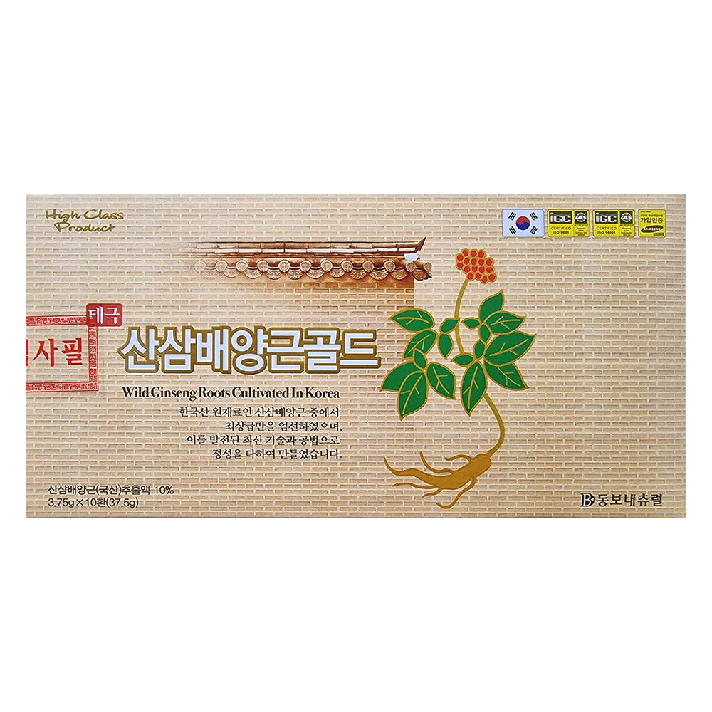 Dongbo Cultivated Roots of Korean Wild Ginseng 3.75g x 10 pills Gifts Herbal Health Supplements Foods