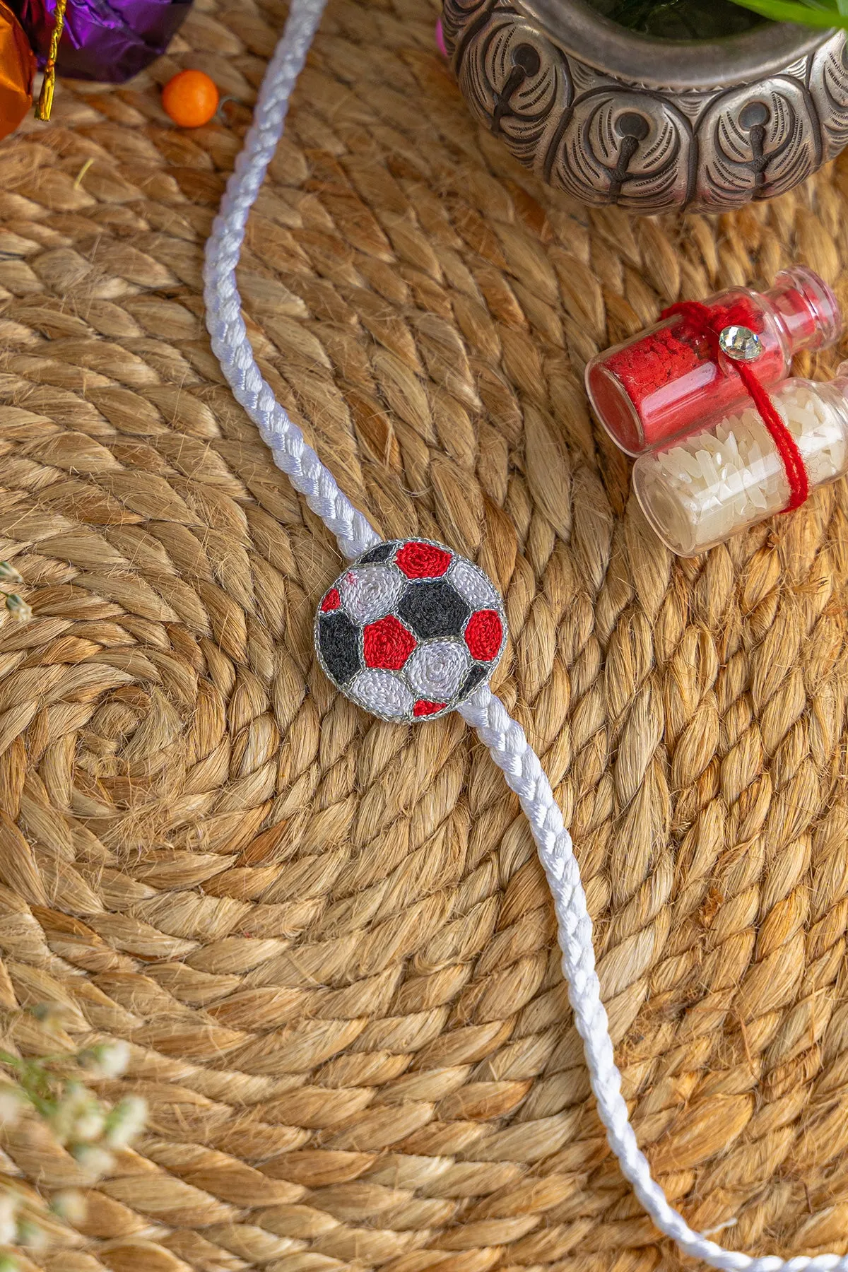 Football Embroidered Rakhi