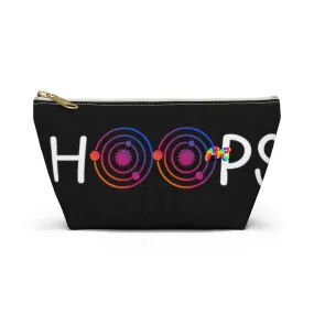 Hoops Black Makeup Bag w T-bottom