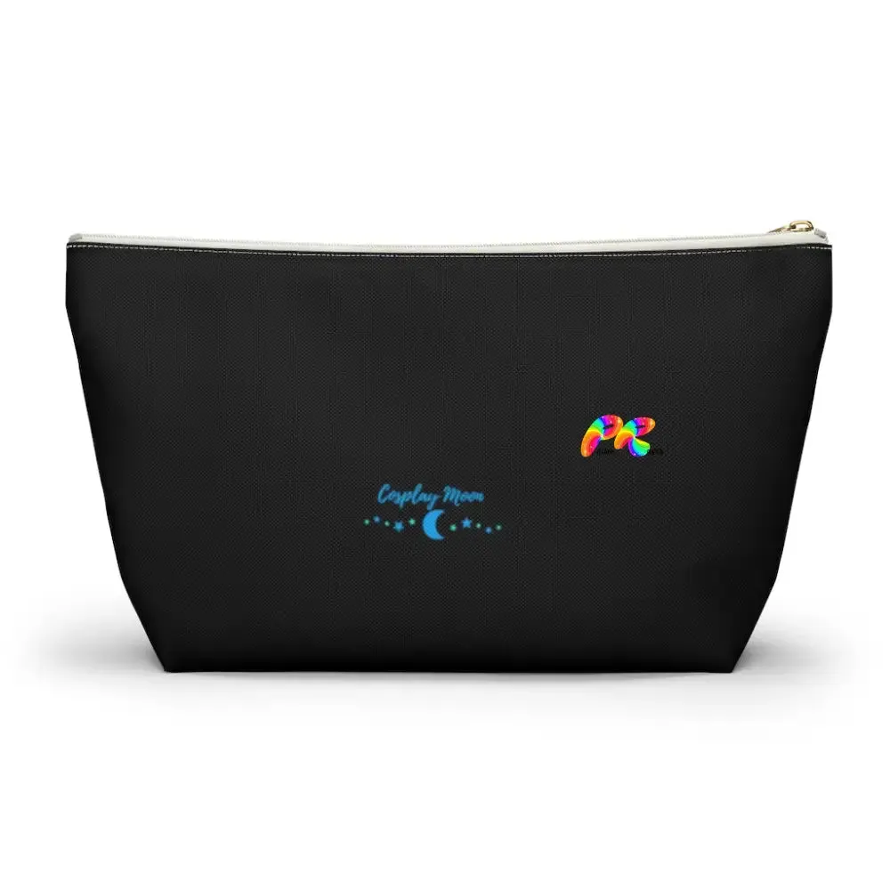 Hoops Black Makeup Bag w T-bottom