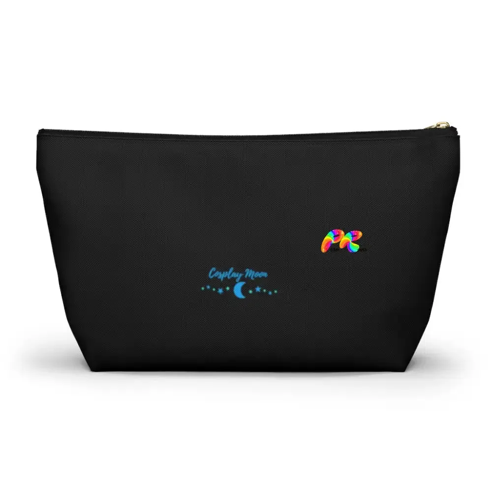 Hoops Black Makeup Bag w T-bottom