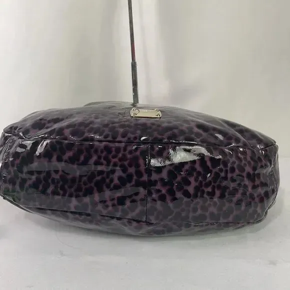 Jimmy Choo Purple Animal Print Patent Bag