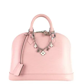 Louis Vuitton Pink Epi Leather Alma PM with Charms