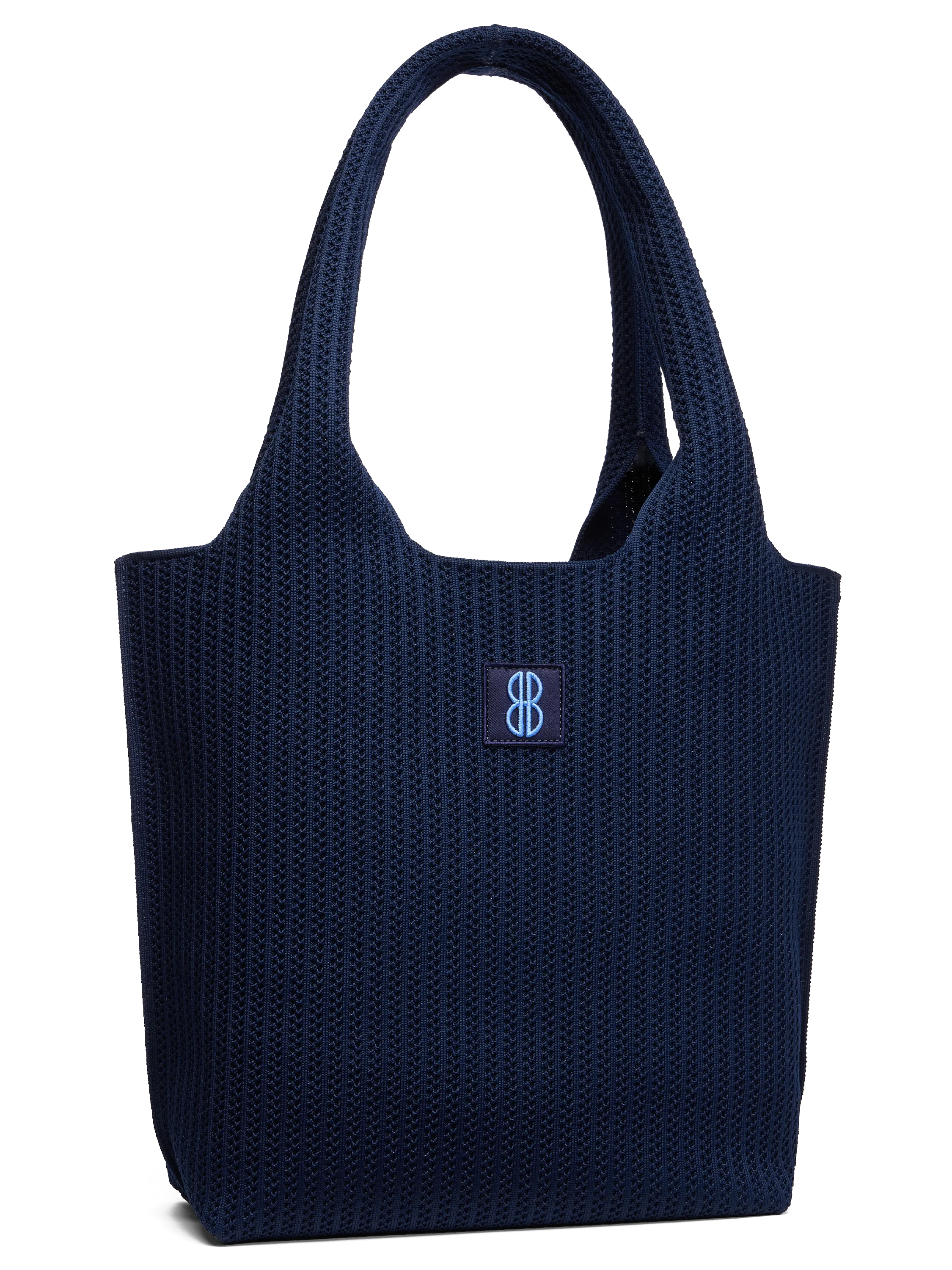 Medium - Navy Stripe Tote With Pouch