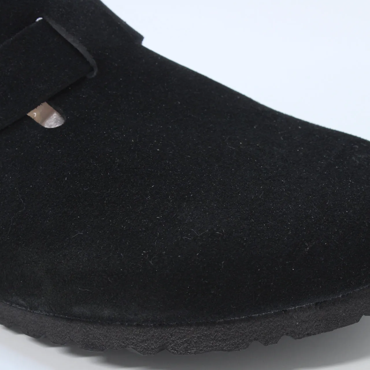 Mens Birkenstock Boston Clogs Black Suede