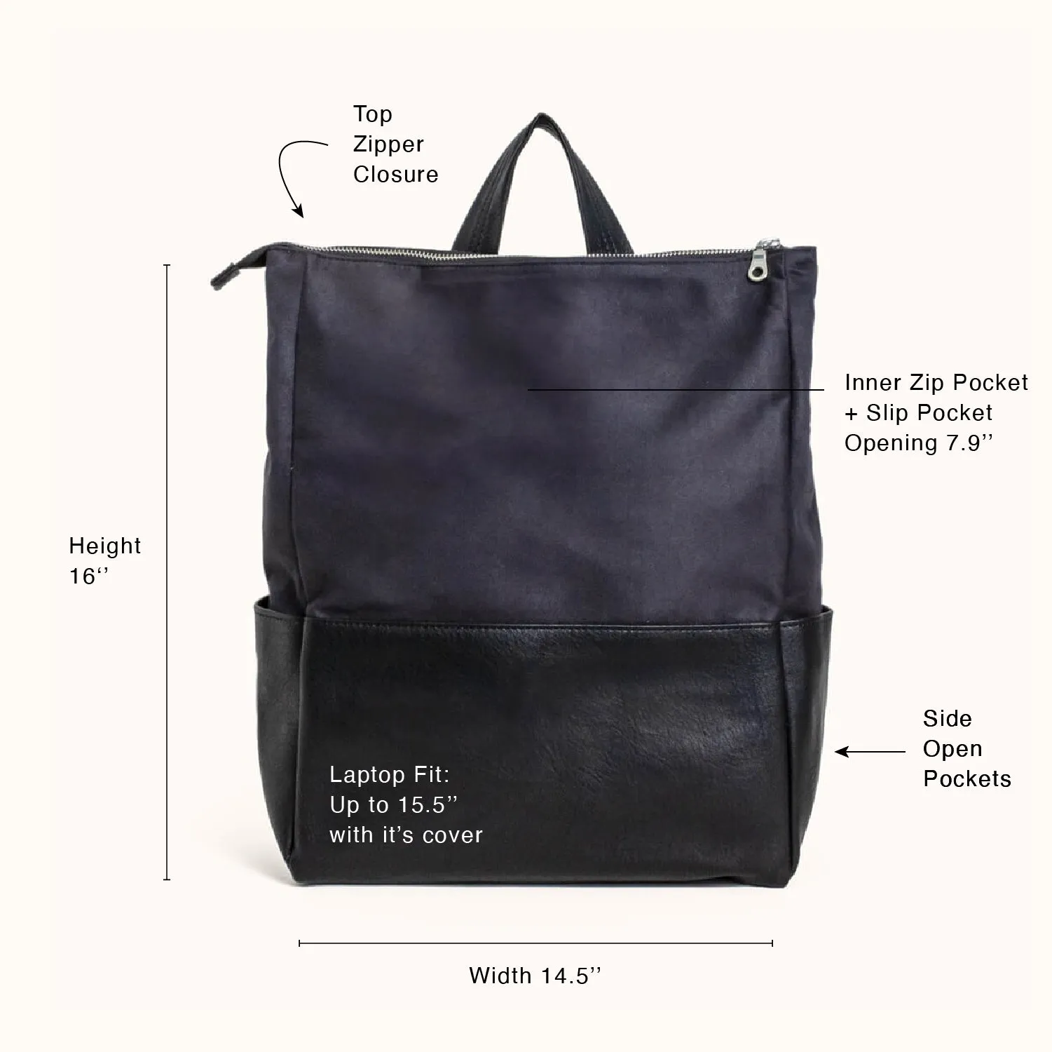 Metropolitan Backpack, Charcoal