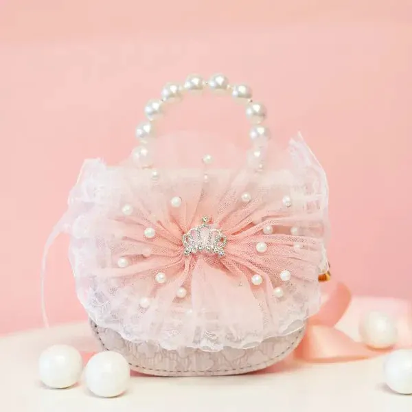 Mini Pearly Lace Crown Crossbody