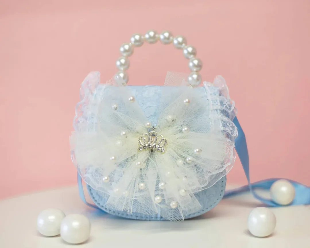 Mini Pearly Lace Crown Crossbody