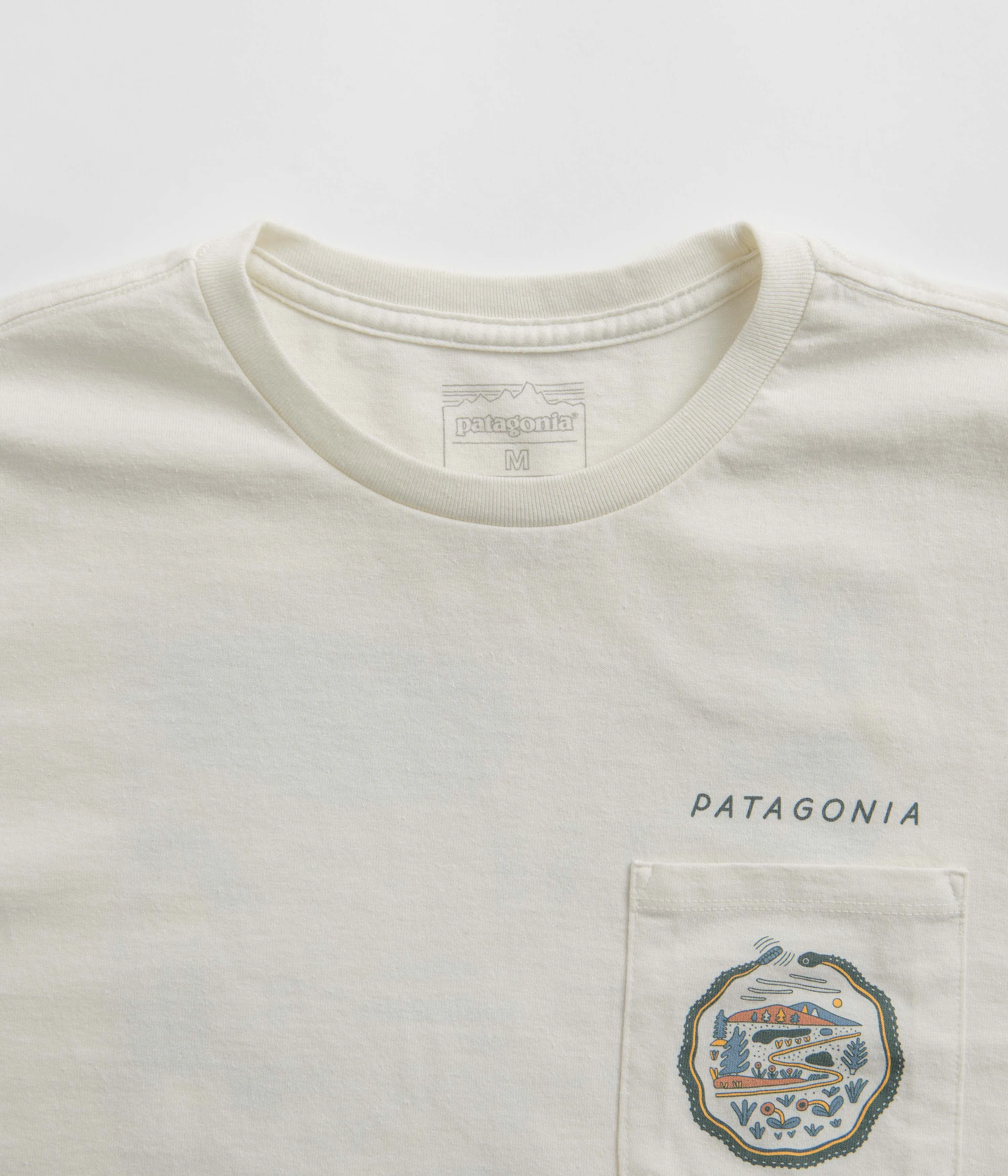 Patagonia Commontrail Pocket Responsibili-Tee T-Shirt - Birch White