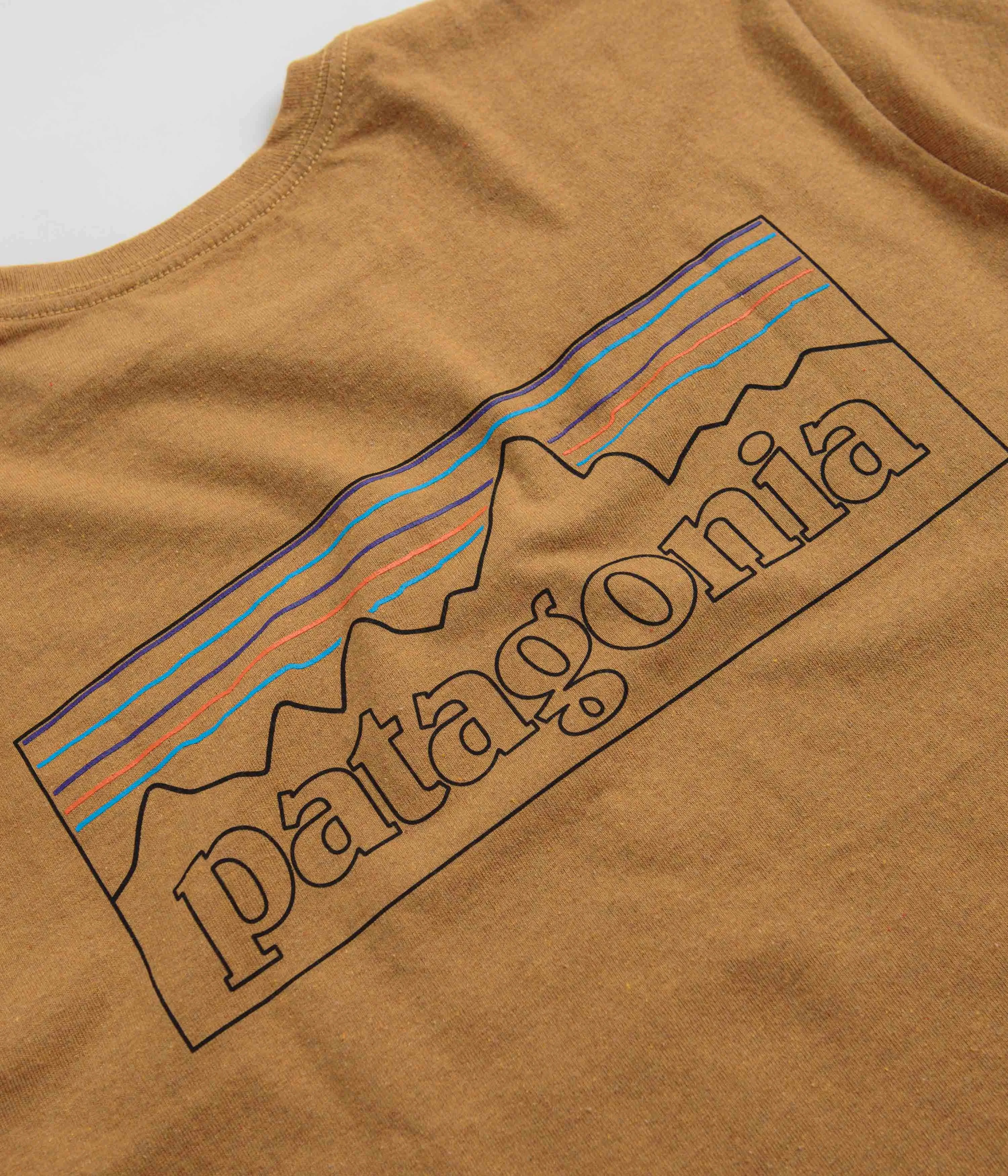 Patagonia P-6 Logo Responsibili-Tee T-Shirt - P-6 Outline: Golden Caramel