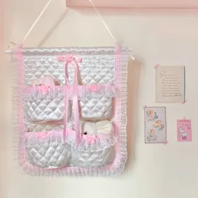 Pink Bow Storage Hanging Bag - kimi