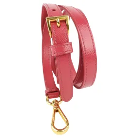 Prada Pink Glossy Electric Saffiano Leather Shoulder Strap