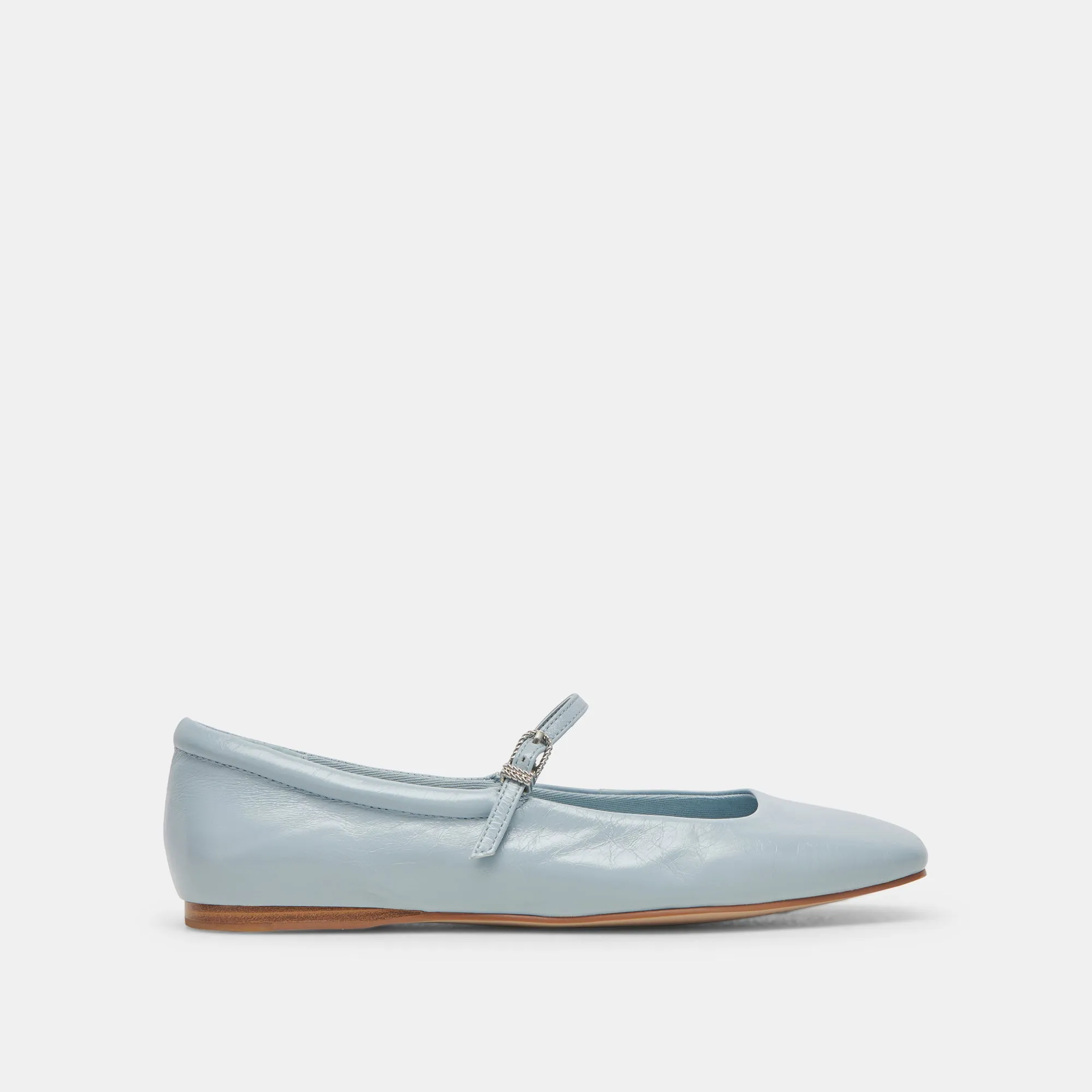 REYES BALLET FLATS SKY BLUE CRINKLE PATENT