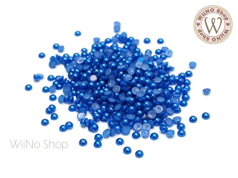 Royal Blue Half Round Pearl (1.5/2/3mm)