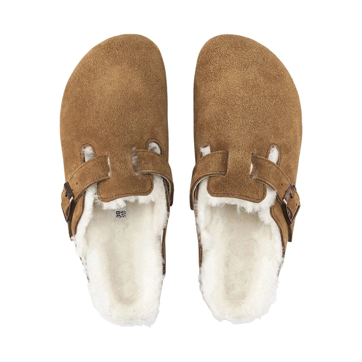 Sandali Unisex Birkenstock Boston Shearling Marrone