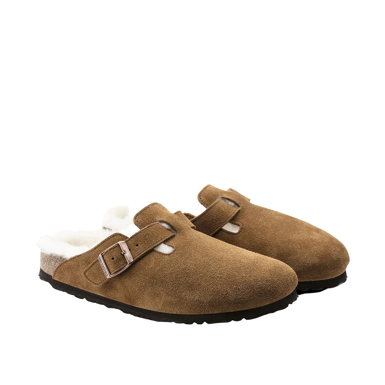 Sandali Unisex Birkenstock Boston Shearling Marrone