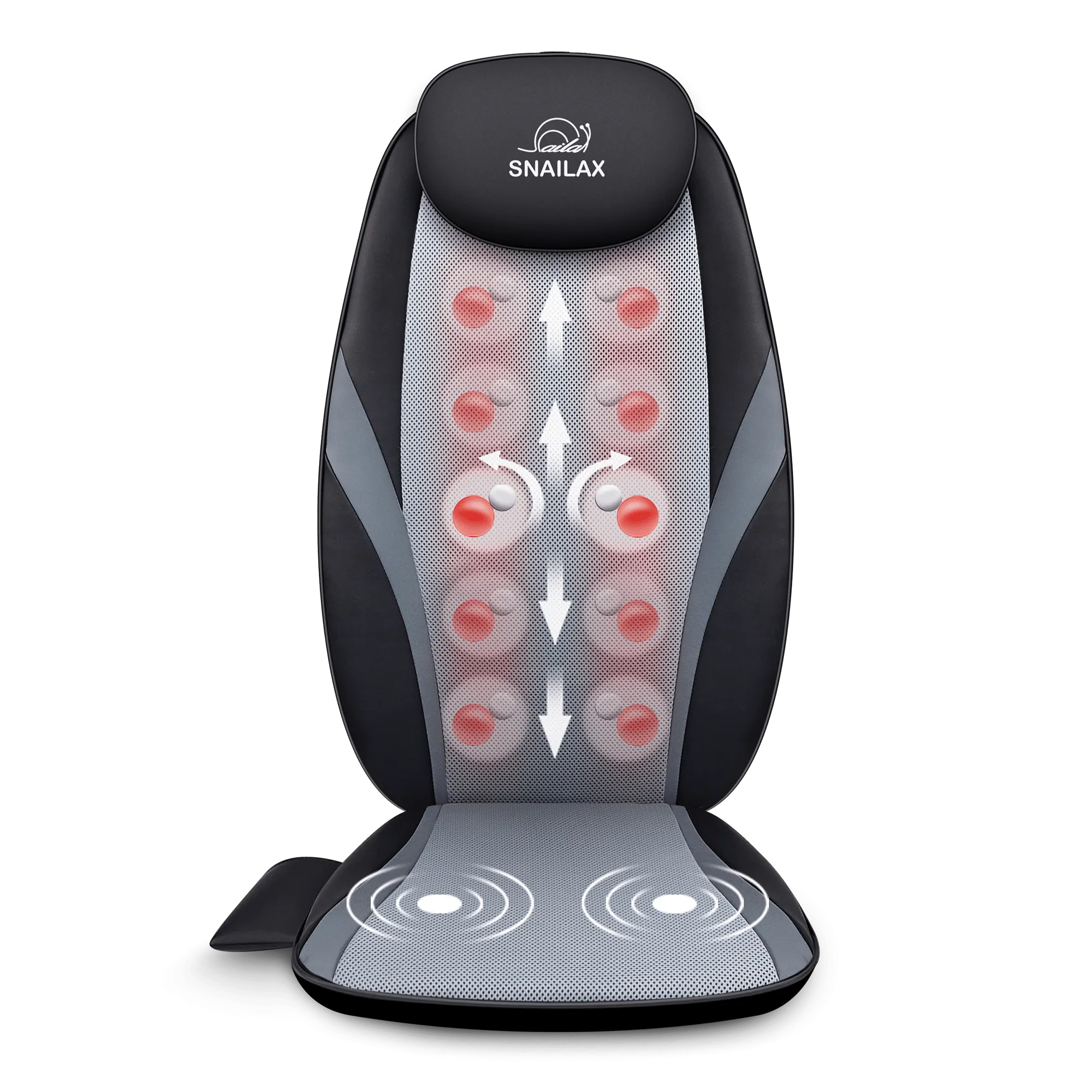 Shiatsu Back Massager with Heat & Vibration,Massage Seat Cushion - 256