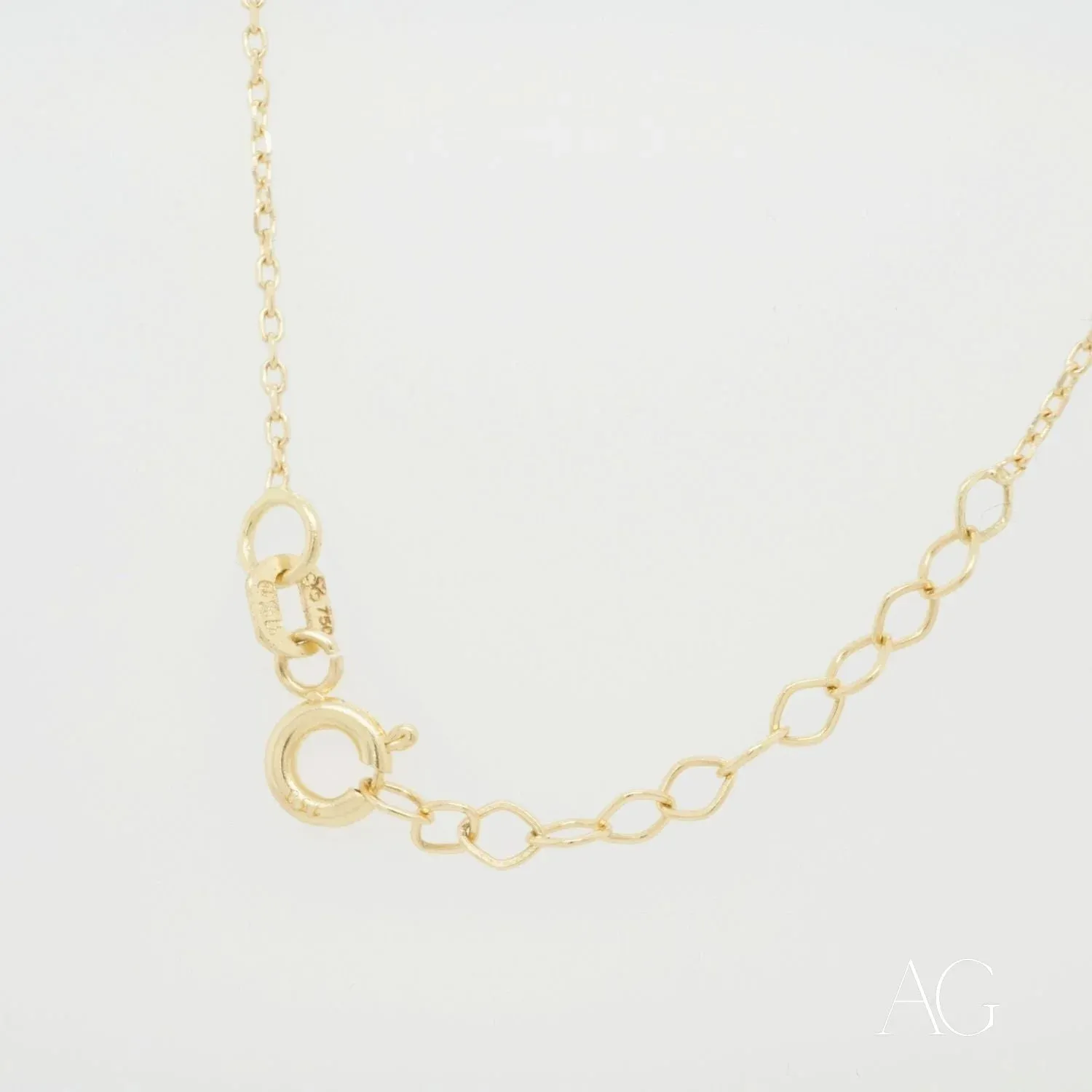 Sparkling Love Necklace: 18k Gold & Zirconia