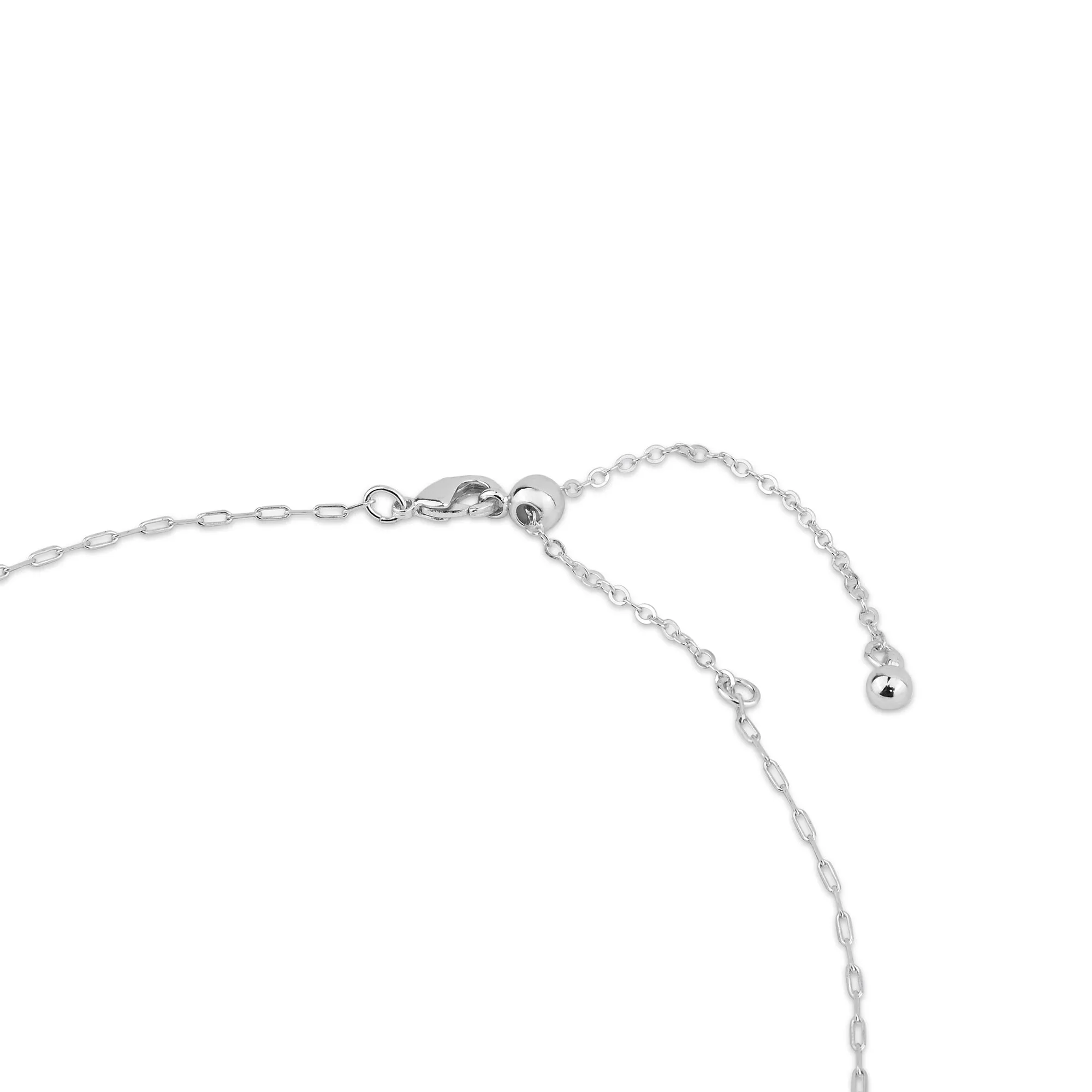 Sterling Silver-Plated Circle Pendant Necklace