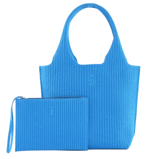 Sutton City Tote - Blue Stripe - Medium