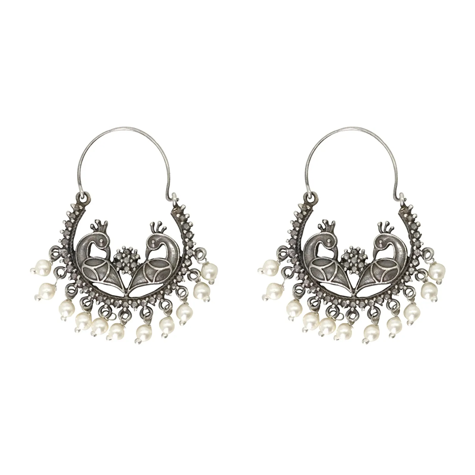 Teejh Ajastha Silver Oxidised Jewelry Set